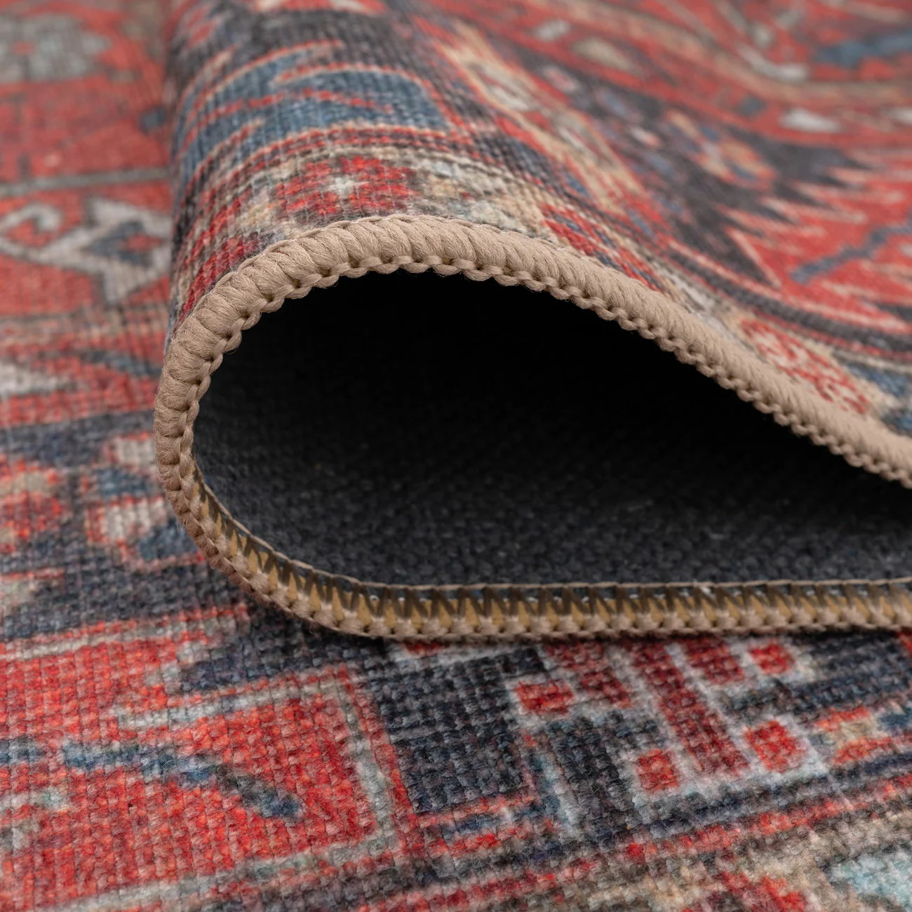 Washable Red Kazak Style Rug - Rudd - Image 11