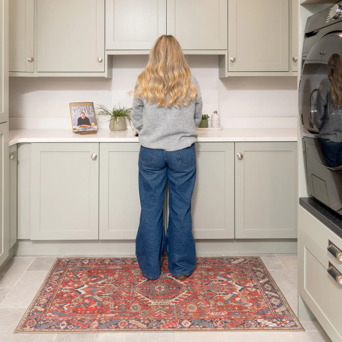 Washable Red Kazak Style Rug - Rudd - Image 15