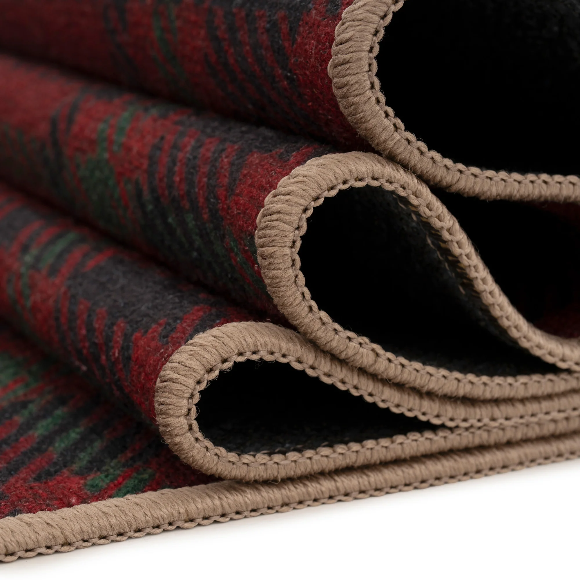 Washable Red Tartan Heritage Rug - Finn - Image 10