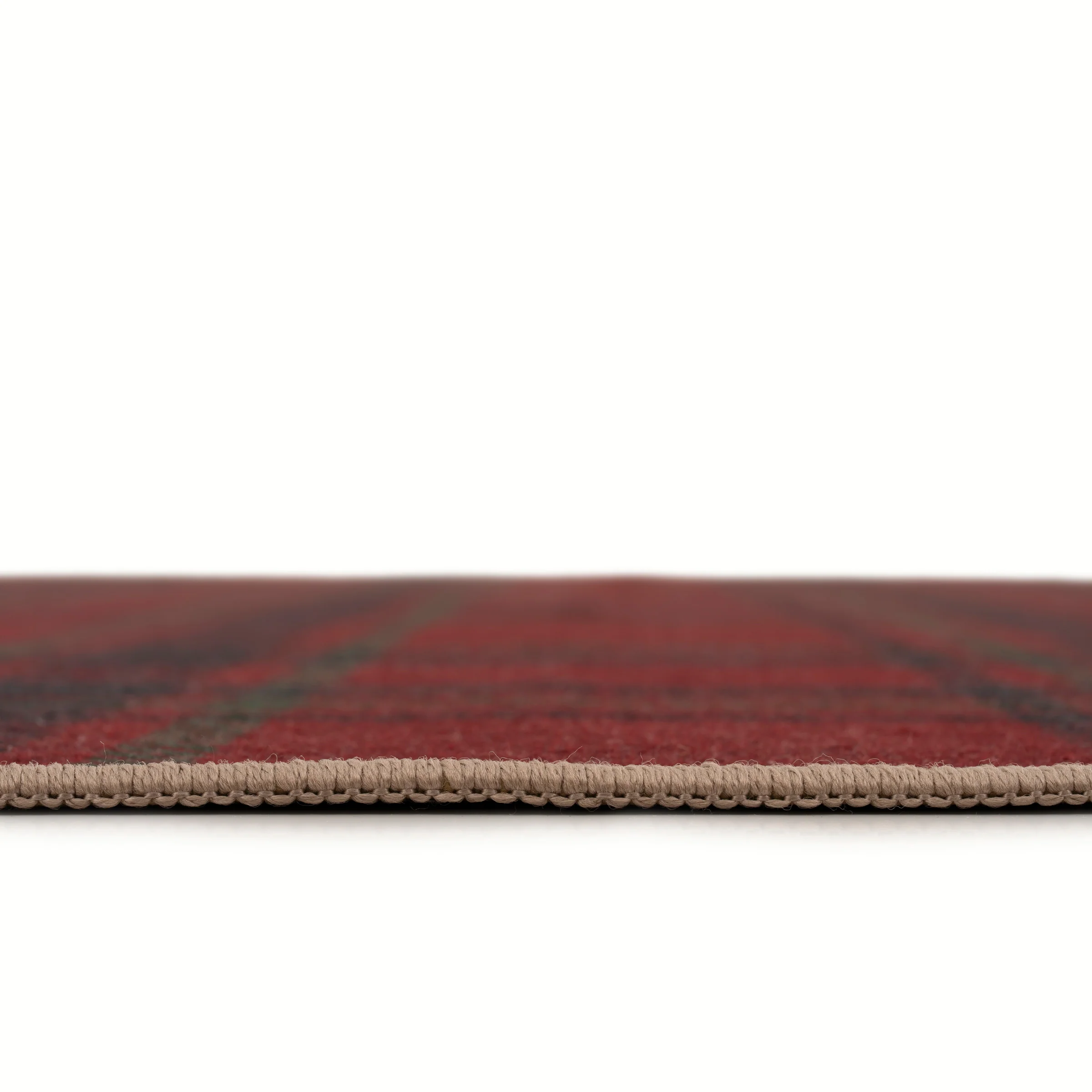 Washable Red Tartan Heritage Rug - Finn - Image 11