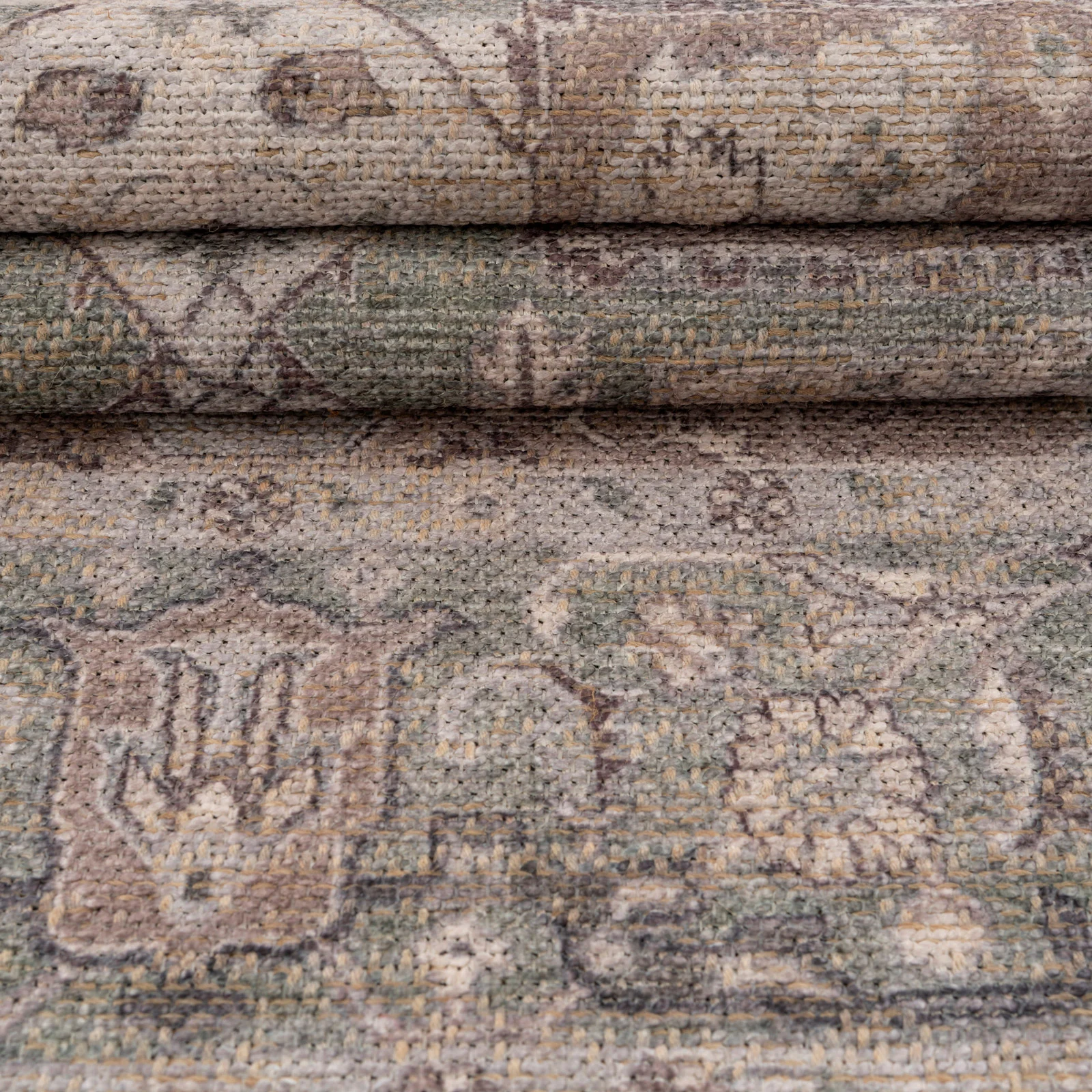 Washable Vintage Green Jute Style Rug - Cova - Image 11