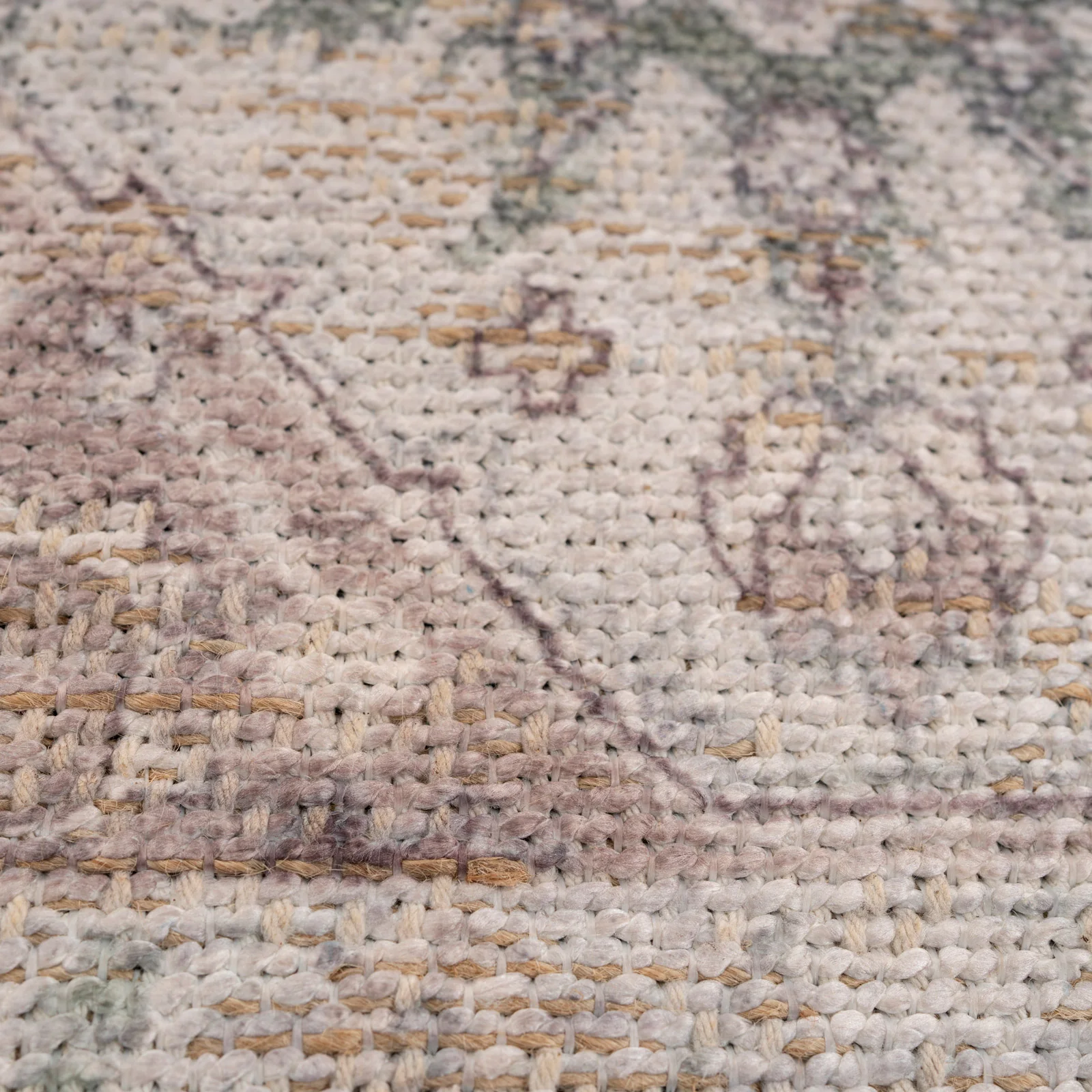 Washable Vintage Green Jute Style Rug - Cova - Image 8