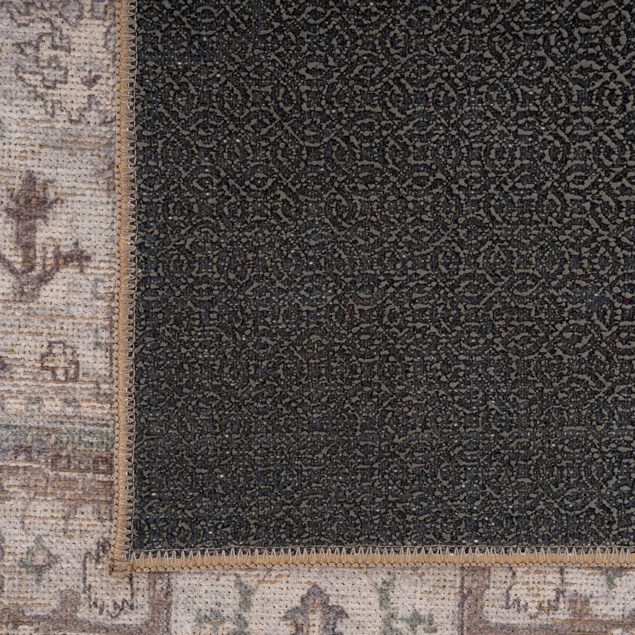 Washable Vintage Green Jute Style Rug - Cova - Image 9