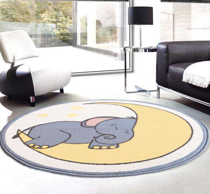 Yellow Elephant Kids Nursery Rug - Image 3